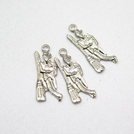 Pingente de Metal / 26x15mm - Umbanda - (Unidade) - Níquel