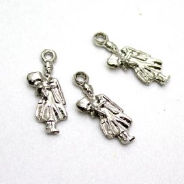 Pingente de Metal / 25x14mm - Umbanda - (Unidade) - Níquel