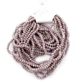 Rondela de Vidro 3mm / Leitosa Especial (1 Fio)