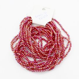 Rondela de Vidro 3mm / Leitosa Especial (1 Fio)