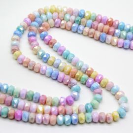 Rondela de Vidro 02 / 8mm - (1 fio com Aprox. 65 unidades)