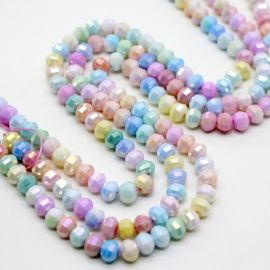 Rondela de Vidro 01 / 8mm - (1 fio com Aprox. 60 unidades)