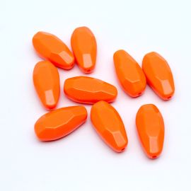 Conta Plástica Leitosa / 35x18mm - (10 GRAMAS)