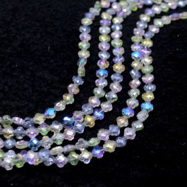 Fio de Conta de Vidro / 6mm - Trevo (1 Fio c/ 50 unidades)-Cores Diversas