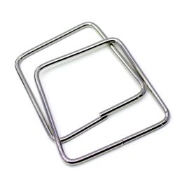 Alça para Bolsa em Metal / 12x13cm - Trapézio (Par) -Níquel