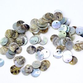 Pingente de Madrepérola / 12mm - Redonda (unidade)