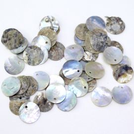 Pingente de Madrepérola / 14mm - Redonda (unidade)