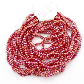 Rondela de Vidro 4mm / Leitosa Especial (1 Fio)