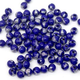 Bola Plástica / 8mm - Nossa Senhora Aparecida Prata (10 gramas)