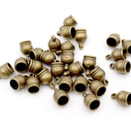 Terminal de ABS / 18x12mm - Redondo (10 gramas)-Ouro Velho