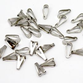 Contra Argola / 12x6mm - Vazada (unidade)-Níquel