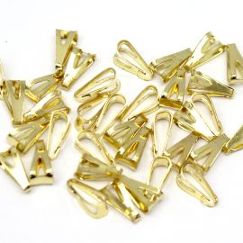 Contra Argola / 12x6mm - Vazada (unidade)-Dourado