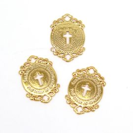 Pingente de Metal / 24x17mm - (unidade)-Dourado