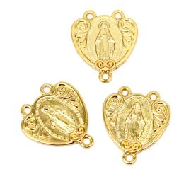 Salve Rainha de Metal / 24x21mm - Nossa Senhora das Graças (unidade)-Dourado