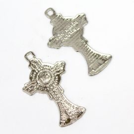 Pingente de Metal / 51x30mm - São Carlos Acutis (unidade)-Níquel