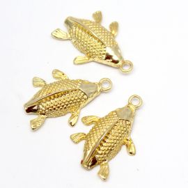 Pingente de Metal / 38x27mm - Sereismo - Peixe (unidade) 