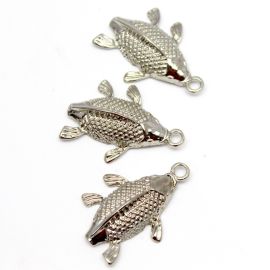 Pingente de Metal / 38x27mm - Sereismo - Peixe (unidade) 