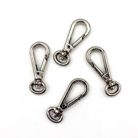 Fecho de Metal / 46X18mm - Mosquetão - Lagosta (Unidade)-Níquel