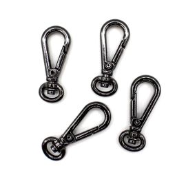 Fecho de Metal / 46X18mm - Mosquetão - Lagosta (Unidade)-Grafite