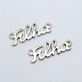 Entremeio de Metal / 12x35mm - Filha  (unidade) - Níquel 