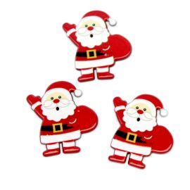 Aplique de Resina / 33x31mm - Natalino - Papai Noel (unidade)