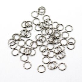 Argolinha Metal / 8mm (Pct c/10 GRAMAS)-Níquel