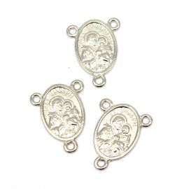 Salve Rainha de Metal / 25x20mm - São José (unidade)-Níquel