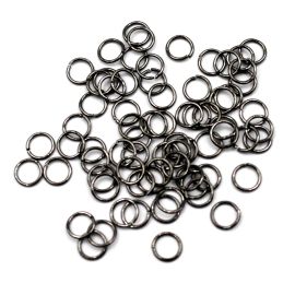 Argolinha Metal / 8mm (Pct c/10 GRAMAS)-Grafite