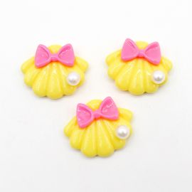 Aplique de Resina / 30x25mm - Concha (Unidade)