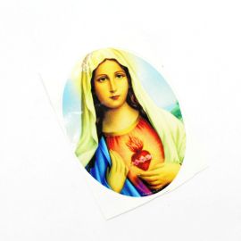 Adesivo / 5,9x7,9cm - Sagrado Coração de Maria (M) - (UNIDADE)