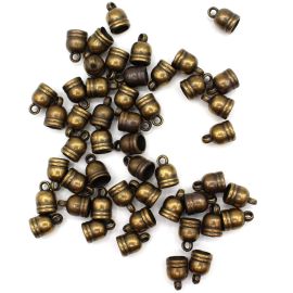 Terminal de ABS / 12x8mm - Redondo (10 gramas)-Ouro Velho