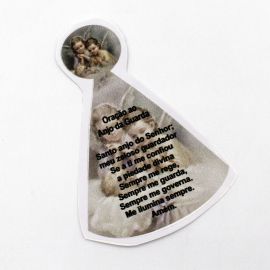 Adesivo / 6,0x8,7cm - Oração ao Anjo da Guarda (P) - (UNIDADE)