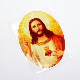 Adesivo / 10x13cm - Sagrado Coração de Jesus (G) - (UNIDADE)