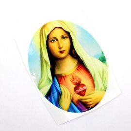 Adesivo / 10x13cm - Sagrado Coração de Maria (G) - (UNIDADE)