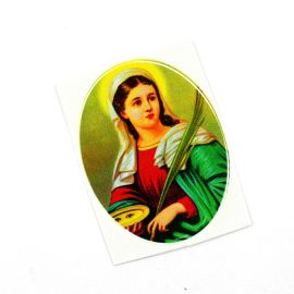 Adesivo / 4,2x5cm - Santa Luzia (P) - (UNIDADE)