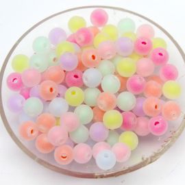 MIX Multicolorido / 8mm - Fosca com Miolo - Bola - (10 gramas)
