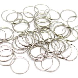 Argola de Chaveiro / 20mm - (100 UNIDADES) - Níquel