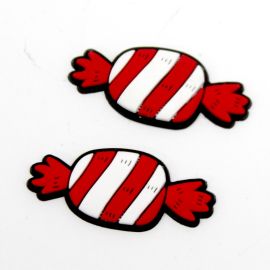 Aplique Emborrachado / 35x15mm - Natalino - Bombom (unidade)