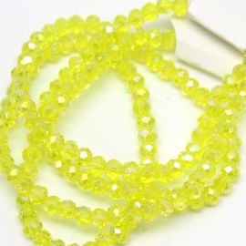 Rondela de Vidro 6mm / Transparente Furta-Cor (1 Fio)