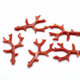 Pingente de Plástico Mesclado / 61x36mm - Corais (10 gramas)