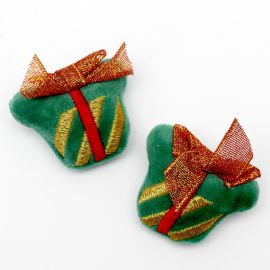 Aplique Natalino Pelúcia / 47x58mm - Presente (Unidade)