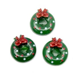 Aplique de Resina / 19x17mm - Natalino - Girlanda (unidade)