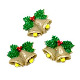 Aplique de Resina / 17x21mm - Natalino - Sino (unidade)