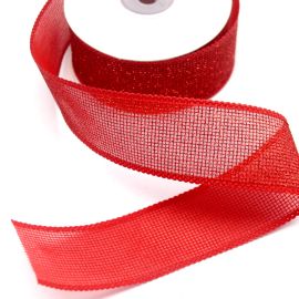 Fita com Brilho / 38mm - com Borda de Bico (1 metro)