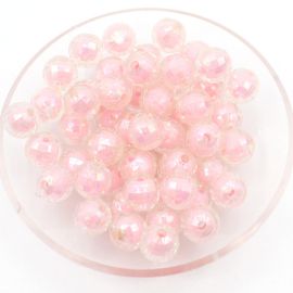 Bola Plástica 10mm / Transparente Irisado com Miolo (10 gramas)