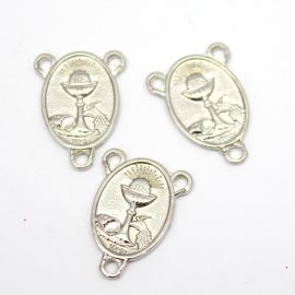 Salve Rainha de Metal / 20x15mm - São Carlos Acuts (unidade)-Níquel 