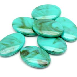 Conta Plástica Mesclada / 43x29mm - Oval (18 gramas)