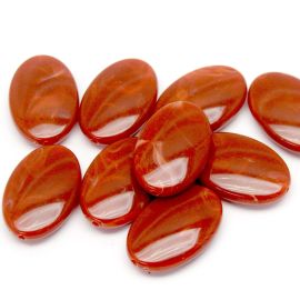 Conta Plástica Mesclada / 43x29mm - Oval (18 gramas)