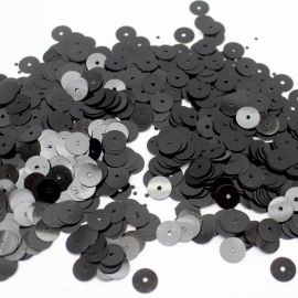 Paetê / 10mm - Liso (10 gramas) - Preto