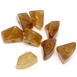 Conta Plástica Mesclada / 20x28mm - Triangulo Irregular (10 gramas)